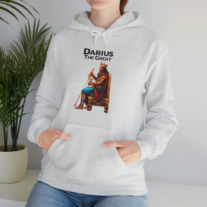 Darius The Great Hoodie, Persian King Graphic Hoodie, Persian Design Hoodie, Ancient History Hoodie, Heritage Clothing, Pullover Hoodie Gift
